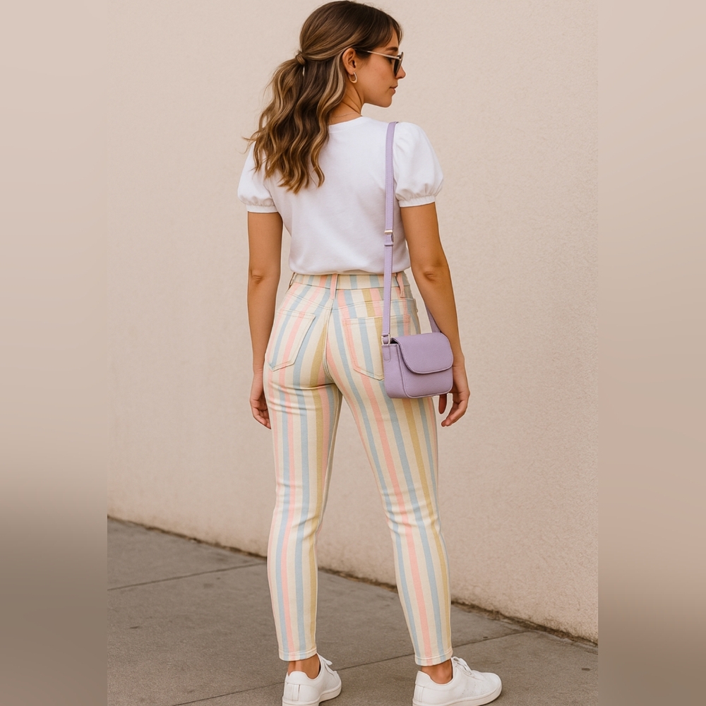 J Brand Skinny Candy Strip Jeans